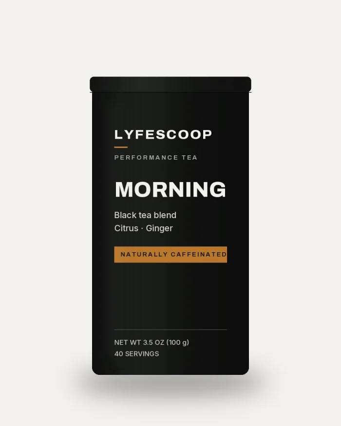 LyfeScoop Morning — black tea with citrus and ginger, tin